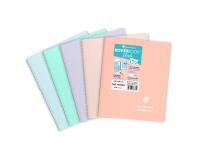 Carnet reliure intégrale enveloppante Koverbook Blush A5 160 pages ligné couverture polypropylène opaque bicolore - Assortis