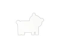 Symbole ours 20.5cm - Blanc