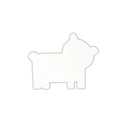 Symbole ours 20.5cm - Blanc