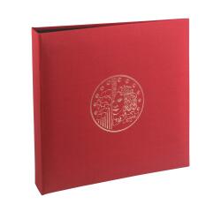 Classeur numismatique + 5 feuilles plastique - 24,5x25 cm