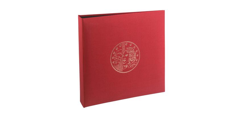 Carpeta de monedas NUMISMATIC 24,5x25 cm - Contiene: 5 hojas transparentes de 43 espacios (96006E) 5 separadores 1 folleto con las monedas de euro por país