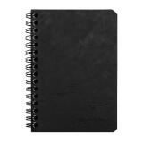 Cahier reliure intégrale Age Bag 9x14 100 pages 5x5 - Noir