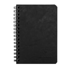 Cahier reliure intégrale Age Bag 9x14 100 pages 5x5 - Noir