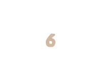 Kraft Number '6' 20cm - Kraft