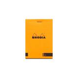 Bloc agrafé Rhodia le R N°11 7,2x10,5 cm 70 feuillets ligné 90g - Orange