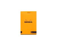 Bloc agrafé Rhodia le R N°11 7,2x10,5 cm 70 feuillets ligné 90g - Orange