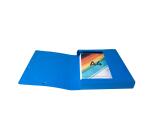 Boite de classement Exabox Dos 40mm Carte lustrée - A4 - Bleu