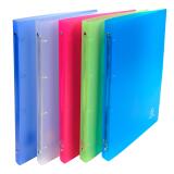 Classeur 4 anneaux plastifié Exacompta Chromaline A4 - Dos 2 cm couleurs assorties