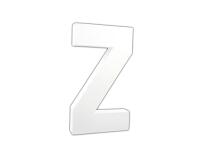 Lettre Z 20,5cm - Blanc