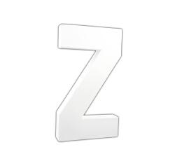Letter 20,5cm, Z. - Wit
