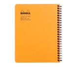 Notebook Rhodia Classic reliure intégrale O&B 16x21 cm 160 pages petits carreaux 5x5 détachables 80g - Assortis