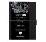 Paint'ON Noir carnet cousu 32F A5 250g - Noir