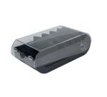 Card index and Flash Cards box A7 Office black/clear