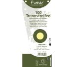Paquet 100 fiches intercalaires trapézoïdales unies perforées Forever - 105x240mm