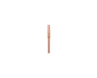 Stylo en métal précieux, corps et attributs or rose 5N brossé, plume titanium EF