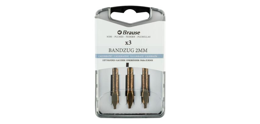 BOITE 3 PLUMES BANDZUG POUR GAUCHERS