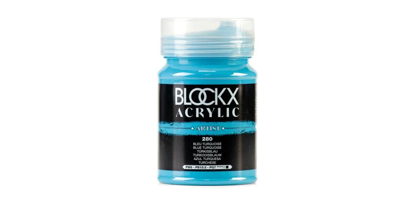 Feine Acrylfarbe 500ml, Acrylic Artist - Karibik|