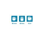Bobines Balances Exacompta 43924E - l 80 mm x L 44 m, Ø 60 mm - 1 pli(s) - paquet de 10