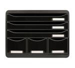 Cassettiera Store-Box 6 cassetti Glossy - Nero glossy