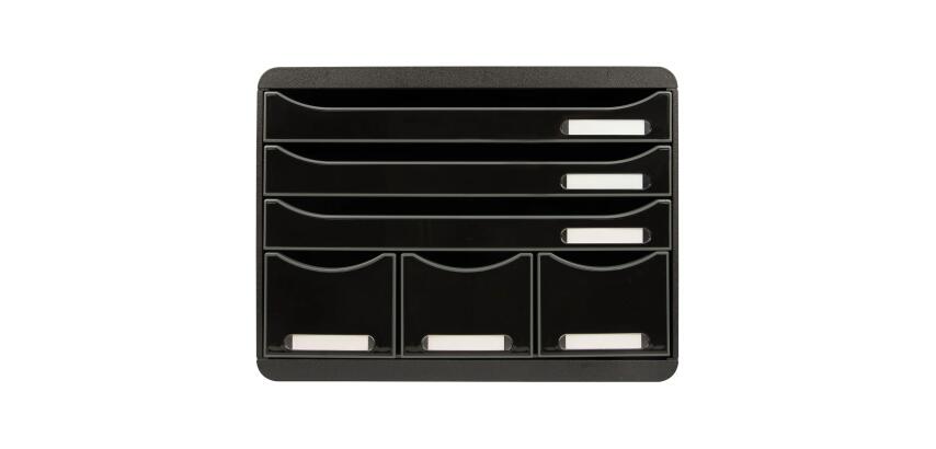 Cassettiera Store-Box 6 cassetti Glossy - Nero glossy