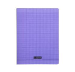 Cahier piqué 8000 POLYPRO A4 192 pages grands carreaux 90 g - Violet