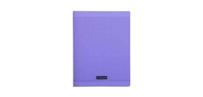 Cahier piqué 8000 POLYPRO A4 192 pages grands carreaux 90 g - Violet
