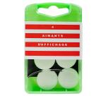 Schachtel mit 4 Stück Magnete, Ø18mm - Weiß