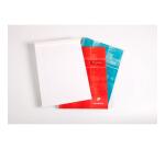 Bloc Pupitre agrafé en-tête A4 80 feuilles détachables ligné + marge Couleur aléatoire - Assortis