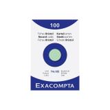 Étui de 100 fiches - bristol uni non perforé 74x105mm - Vert