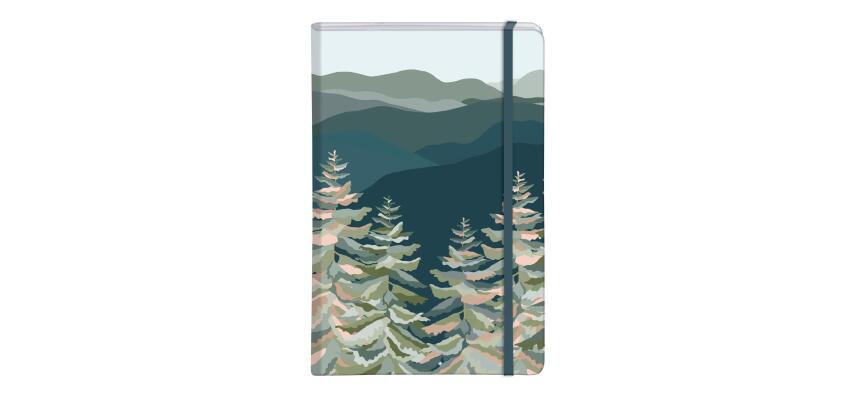 La Vie en Vosges, Notizbuch mit festem Einband A6 10,5x14,8 cm, 48 Blatt, blanko, mit Gummizugverschluss, sortiert