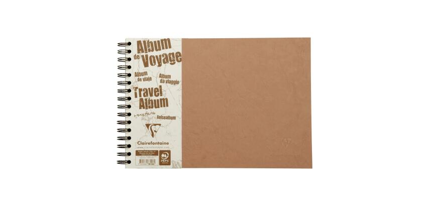 Album de voyage Age Bag reliure intégrale A4 paysage 80 pages ligné 120g + uni à grain 160g