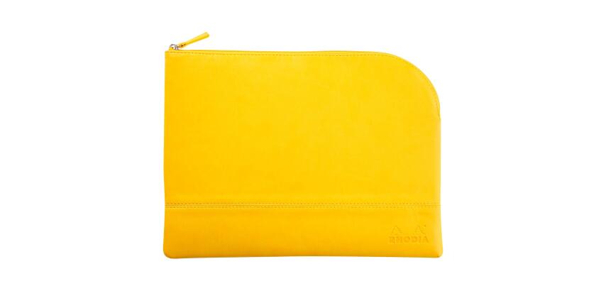 Rhodia Rhodiarama Zipped Pouch - 21 x 28cm - Daffodil Yellow