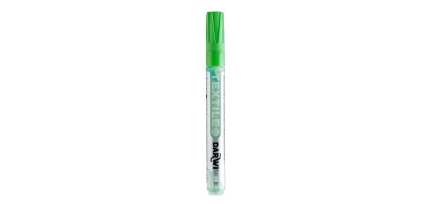 DARWI TEX OPAK, Textilmarker opak, Spitze 2mm, Inhalt 6ml, Wiesengrün - Wiesengrün|