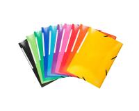 Chemise à élastiques 3 rabats Maxi capacity carte lustrée pelliculée 425gm2 Iderama A4