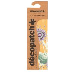3 Décopatch sheets réf. 708 - Yellow