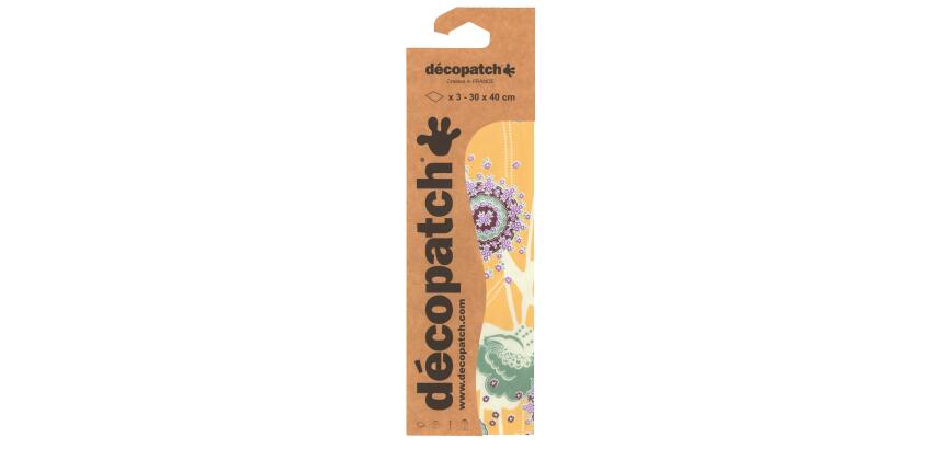 * Pochette 3 Feuilles Identiques Ref 708 - Jaune