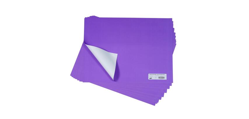 PAPIER AFFICHE PEINTE, Paquet de 25 feuilles 90g/m2 au format 60x80cm - Violet