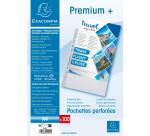 Packung mit 100 Prospekthüllen A4, PP glatt, Premium-Qualität - Kristall