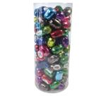 Tube de 120 oeufs 10mx7mm Ass.métallique - Assortiment
