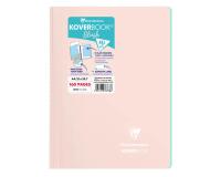 Cahier reliure intégrale enveloppante Koverbook A4 160 pages ligné + marge couverture polypropylène transparent