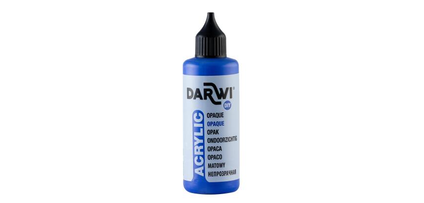 Darwi Flacon de 80 ml de Peinture Acrylique Universelle Opaque - Bleu outremer
