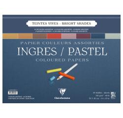 Ingres Pastel bloc spiralé 25F 36x48cm 130g - Assortiment vif