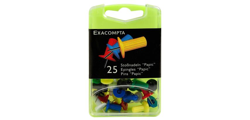 Boîte de 25 épingles Papic - Hauteur de pointe 7mm - 10mm de diamètre