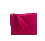 CUIR TEINTÉ Trousse plate 22x11 cm Framboise