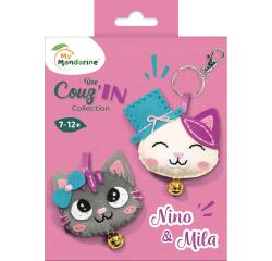 Mini Couz'IN Duo Chat - Bleu