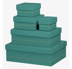 Rhodia Rhodiarama Gift Boxes - Set of 5 - Nested - Aqua