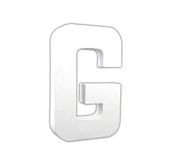 Letter 'G' 20.5cm - White