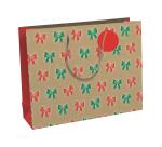 Noeuds rge&vert sac shop 37,3x11,8x27,5 - Rouge/vert