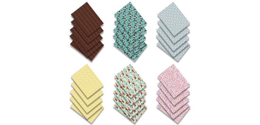 Décopatch PS30A20C - Lot de 30 Feuilles 30x40 cm, Motifs Scolaires assortis - Assortiment