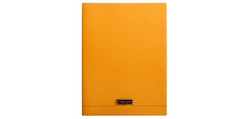 Cahier piqué 8000 POLYPRO 24x32 cm 96 pages petits carreaux 90 g - Orange